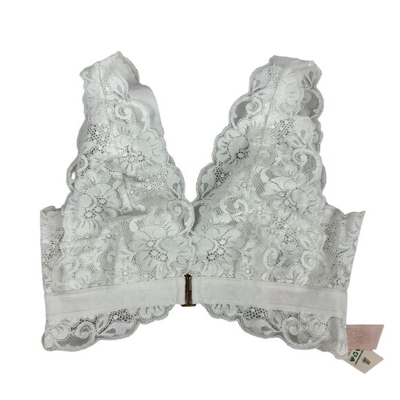 We Are HAH Womens "Got Ur Back" Lace Bralette Size XS White - Picture 1 of 4